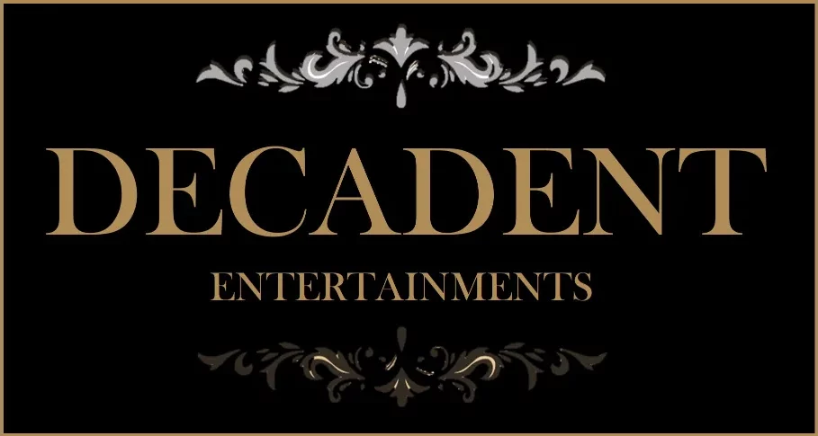 Decadent Entertainments Logo - Gold on Black